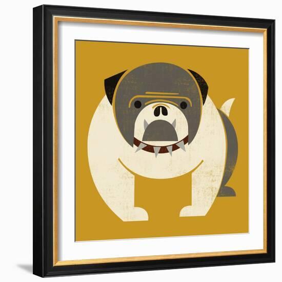Plakastil Bulldog-null-Framed Giclee Print