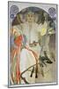 Plakat Fuer Das Gesangs- Und Musikfest Fruehling 1914 in Prag, 1914-Alphonse Mucha-Mounted Giclee Print