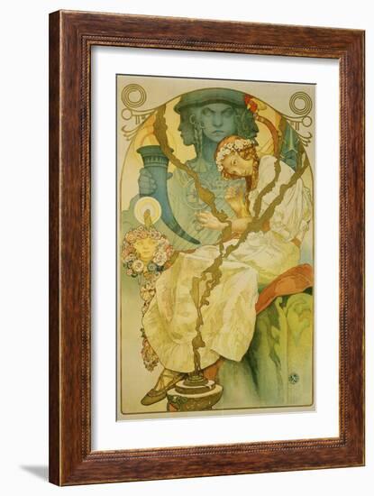 Plakat Fuer Die Ausstellung Das Slawische Epos, 1928-Alphonse Mucha-Framed Giclee Print