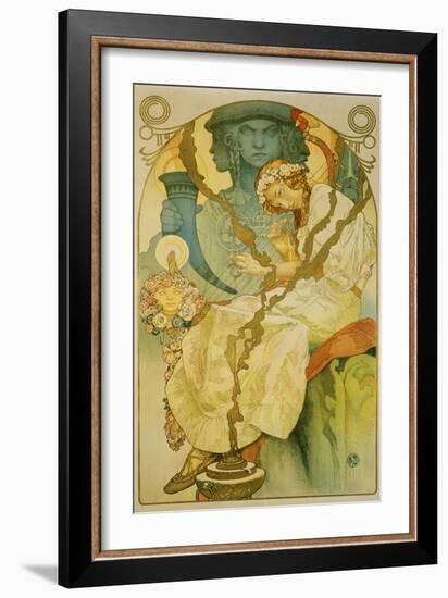 Plakat Fuer Die Ausstellung Das Slawische Epos, 1928-Alphonse Mucha-Framed Giclee Print