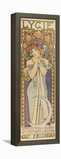 Plakat Fuer Die Tanzgruppe "Lygie" Paris, 1901, (Oberer Teil)-Alphonse Mucha-Framed Premier Image Canvas