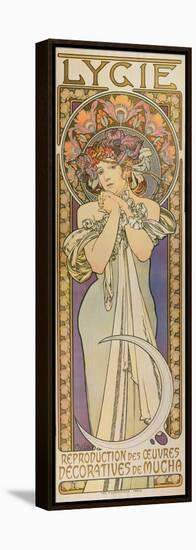 Plakat Fuer Die Tanzgruppe "Lygie" Paris, 1901, (Oberer Teil)-Alphonse Mucha-Framed Premier Image Canvas