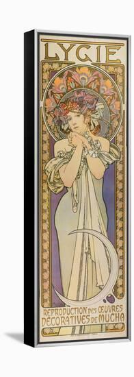 Plakat Fuer Die Tanzgruppe "Lygie" Paris, 1901, (Oberer Teil)-Alphonse Mucha-Framed Premier Image Canvas