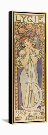 Plakat Fuer Die Tanzgruppe "Lygie" Paris, 1901, (Oberer Teil)-Alphonse Mucha-Framed Premier Image Canvas