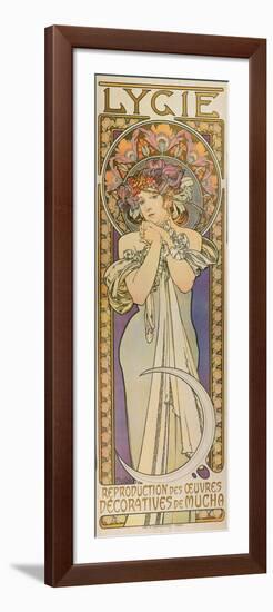 Plakat Fuer Die Tanzgruppe "Lygie" Paris, 1901, (Oberer Teil)-Alphonse Mucha-Framed Giclee Print