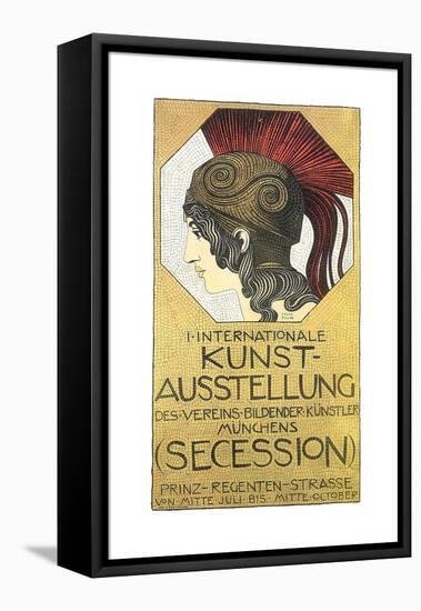 Plakat to the First International Exhibition of Art, Secession, 1893-Franz von Stuck-Framed Premier Image Canvas