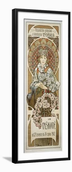 Plakat Vystava Ve Vyskové (Ausstellung in Vyskov), 1902-Alphonse Mucha-Framed Giclee Print