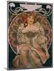 Plakatgestaltung (Urspruenglich Fuer F. Champenois, Jedoch Ohne Firmeneindruck), 1897-Alphonse Mucha-Mounted Giclee Print