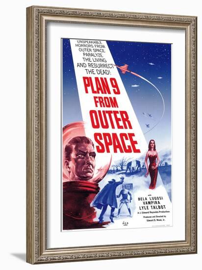 Plan 9 From Outer Space, 1959-null-Framed Art Print