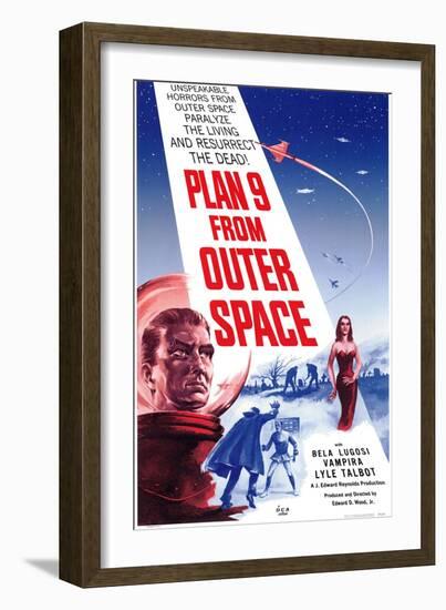 Plan 9 From Outer Space, 1959-null-Framed Art Print