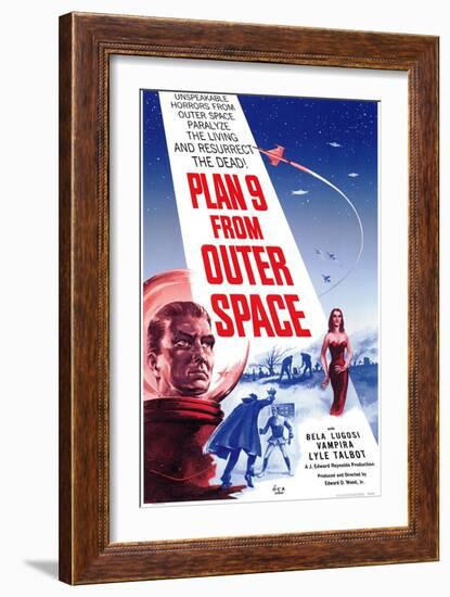 Plan 9 From Outer Space, 1959-null-Framed Art Print