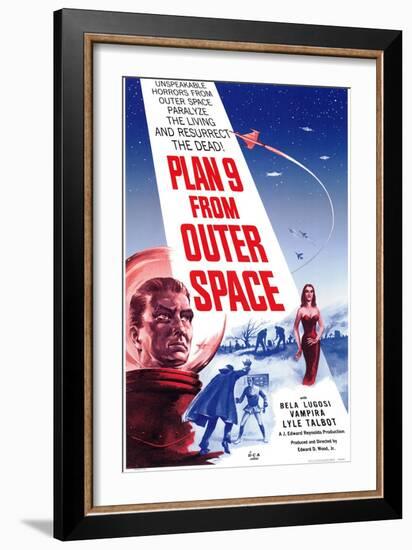 Plan 9 From Outer Space, 1959-null-Framed Art Print