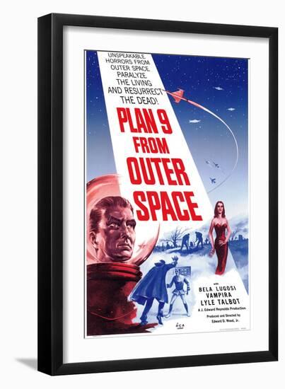 Plan 9 From Outer Space, 1959-null-Framed Art Print