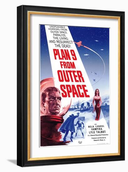 Plan 9 From Outer Space, 1959-null-Framed Premium Giclee Print