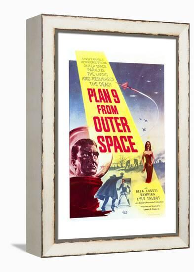 Plan 9 from Outer Space - Movie Poster Reproduction-null-Framed Stretched Canvas