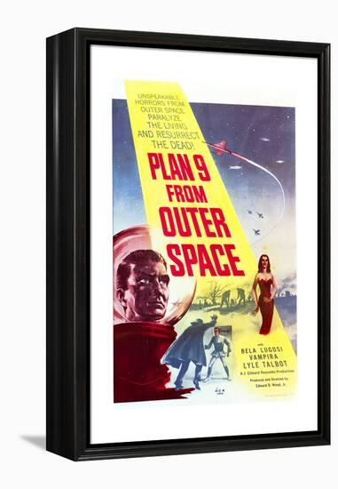 Plan 9 from Outer Space - Movie Poster Reproduction-null-Framed Stretched Canvas