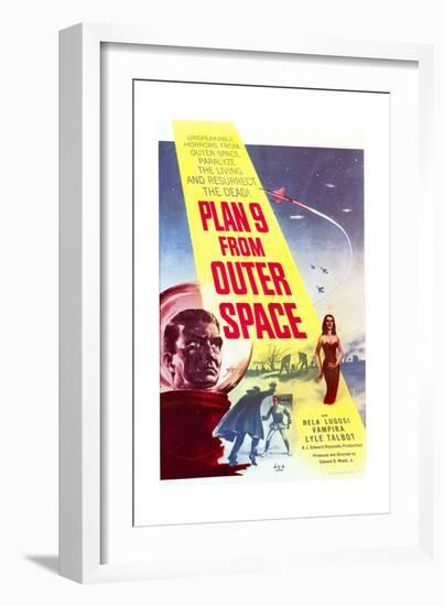 Plan 9 from Outer Space - Movie Poster Reproduction-null-Framed Premium Giclee Print