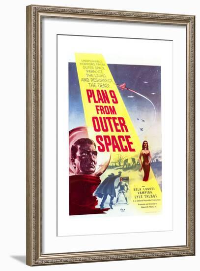 Plan 9 from Outer Space - Movie Poster Reproduction-null-Framed Art Print