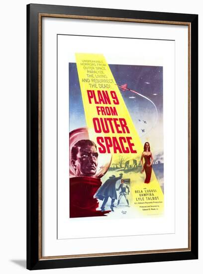 Plan 9 from Outer Space - Movie Poster Reproduction-null-Framed Art Print