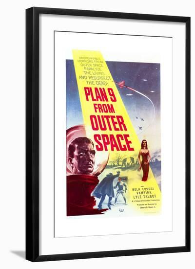 Plan 9 from Outer Space - Movie Poster Reproduction-null-Framed Art Print