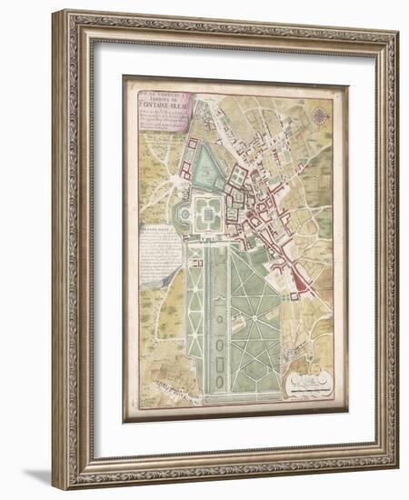 Plan d'ensemble de Fontainebleau-null-Framed Giclee Print