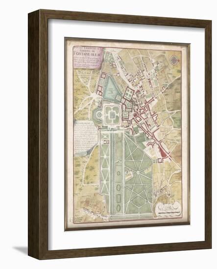 Plan d'ensemble de Fontainebleau-null-Framed Giclee Print