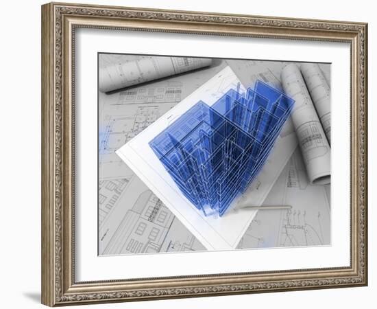 Plan Drawing-ArchMan-Framed Photographic Print