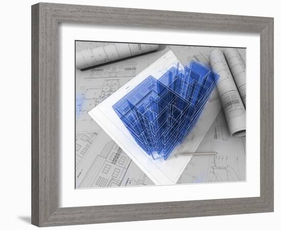 Plan Drawing-ArchMan-Framed Photographic Print