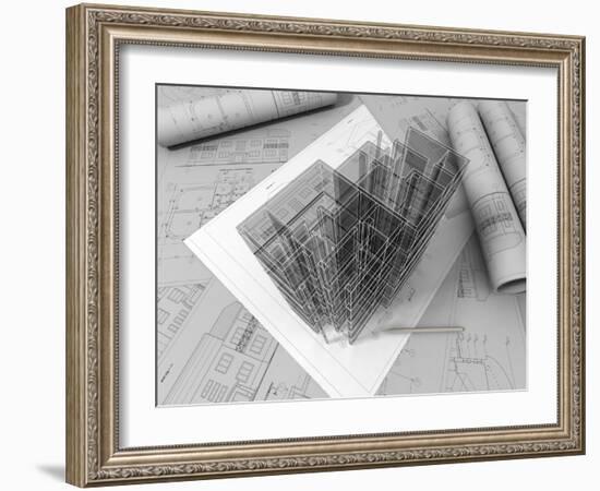 Plan Drawing-ArchMan-Framed Photographic Print