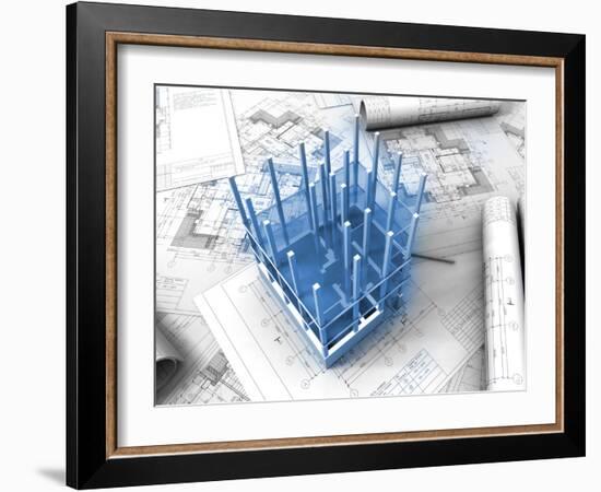 Plan Drawing-ArchMan-Framed Photographic Print