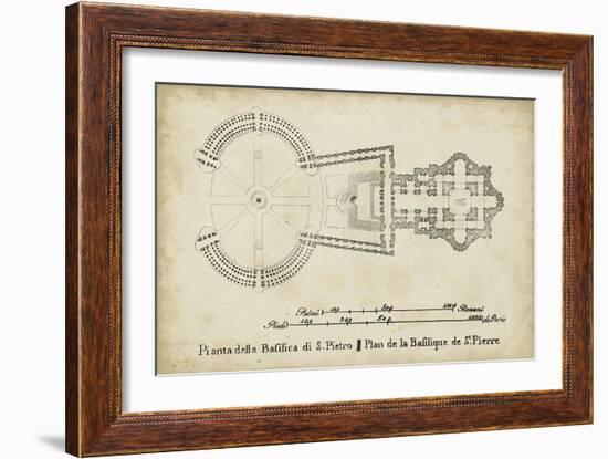 Plan for St. Peter's Basilica-null-Framed Art Print