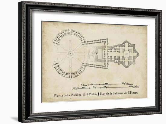 Plan for St. Peter's Basilica-null-Framed Art Print