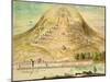 Plan for the Development of Mount Valerien (W/C on Paper)-French School-Mounted Giclee Print