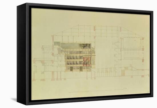 Plan for the Dresden Royal Theatre, C.1838-Gottfried Semper-Framed Premier Image Canvas