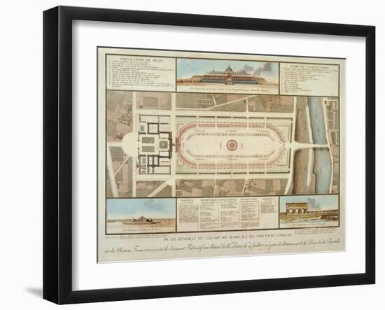 Plan général du Champ-de-Mars-null-Framed Giclee Print