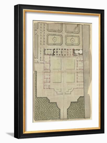 Plan général du pavillon de La Lanterne-null-Framed Giclee Print