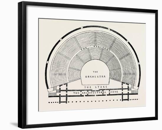 Plan of a Greek Theatre-null-Framed Giclee Print