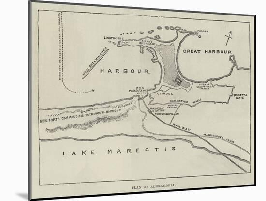 Plan of Alexandria-null-Mounted Giclee Print