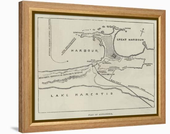 Plan of Alexandria-null-Framed Premier Image Canvas