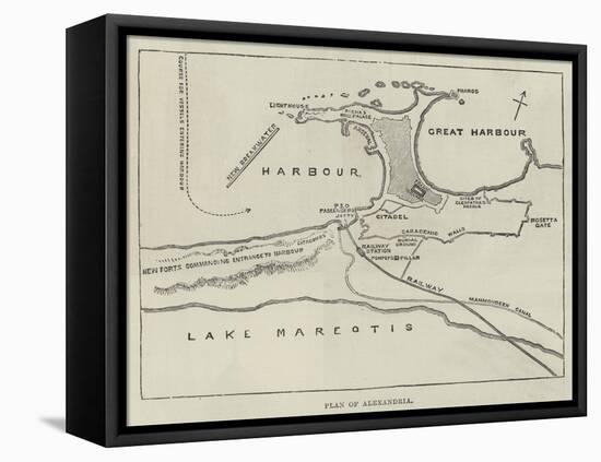 Plan of Alexandria-null-Framed Premier Image Canvas