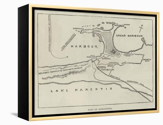 Plan of Alexandria-null-Framed Premier Image Canvas