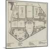 Plan of Bethlem Hospital, Wards, and Gardens-null-Mounted Giclee Print