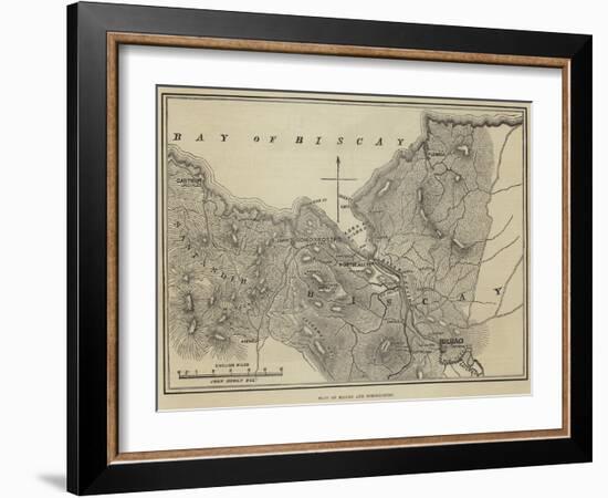 Plan of Bilbao and Somorrostro-John Dower-Framed Giclee Print