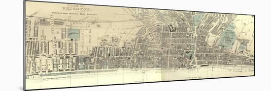 Plan of Brighton-null-Mounted Giclee Print
