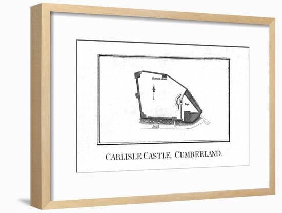 Plan of Carlisle Castle, Cumberland, late 18th century-Unknown-Framed Giclee Print