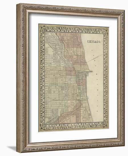 Plan of Chicago-Mitchell-Framed Art Print