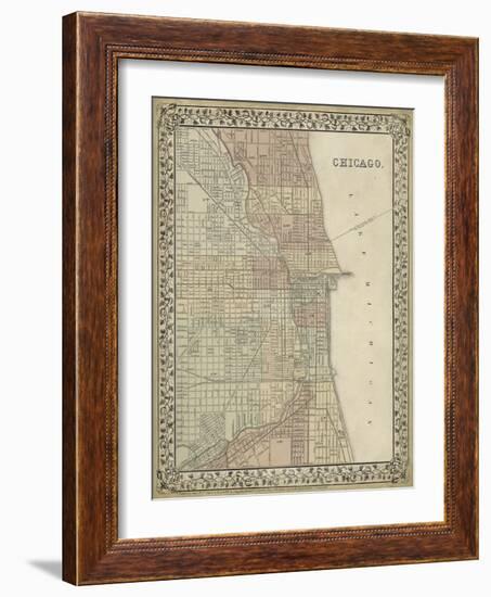 Plan of Chicago-Mitchell-Framed Art Print