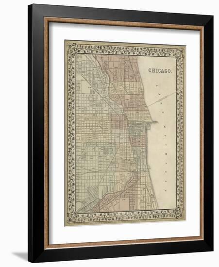 Plan of Chicago-Mitchell-Framed Art Print