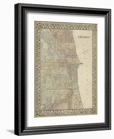 Plan of Chicago-Mitchell-Framed Art Print