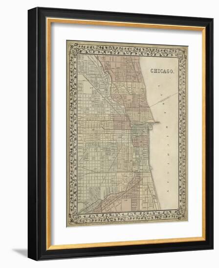 Plan of Chicago-Mitchell-Framed Art Print